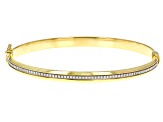 10K Yellow Gold Glitter Bangle