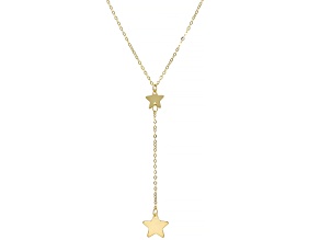 10k Yellow Gold Star Y-Necklace