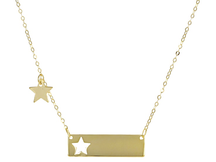 Home is Louisiana Gold / Silver Bar Necklace –