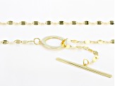 10k Yellow Gold Valentino Link Chain With Toggle Bar Clasp