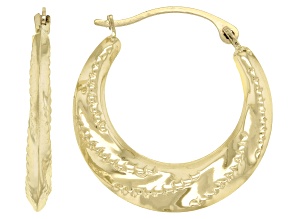 10K Yellow Gold Hoop Earrings