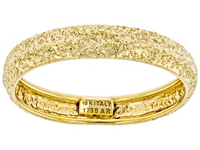 10K Yellow Gold Satin Band Ring