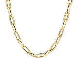 14K Yellow Gold Triangle Cut Paperclip Necklace