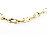 14K Yellow Gold Triangle Cut Paperclip Bracelet