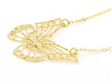 10K Yellow Gold Butterfly Necklace