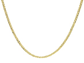 10K Yellow Gold Double Marquise Necklace