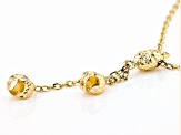 10k Yellow Gold Fancy Bead Drop Necklace