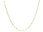 10K Yellow Gold Light Mirror Link Necklace 1.7mm