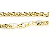 10K Yellow Gold 3mm Hollow Infinity Rope Chain