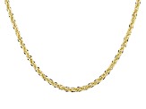 10K Yellow Gold 3mm Hollow Infinity Rope Chain