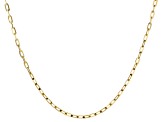 10K Yellow Gold 1.3MM Diamond-Cut Paperclip Link Chain