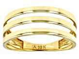 10k Yellow Gold Multi-Row Ring