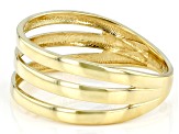 10k Yellow Gold Multi-Row Ring