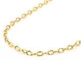 10k Yellow Gold Oval Link 20 Inch Chain