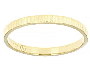 10K Yellow Gold 2mm Polished Band Ring
