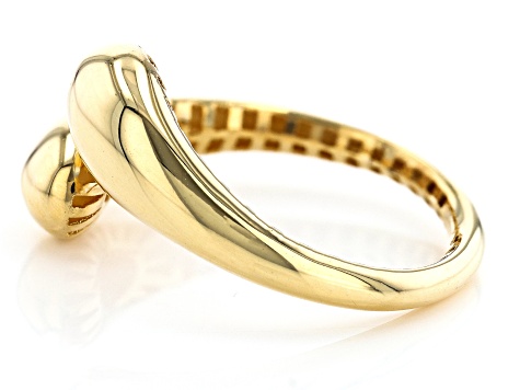 10K Yellow Gold Bypass Ring