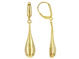 10K Yellow Gold Grande Drop Earrings