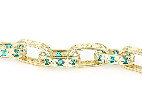 10k Yellow Gold Diamond-Cut Paperclip Bracelet