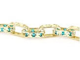 10k Yellow Gold Diamond-Cut Paperclip Bracelet