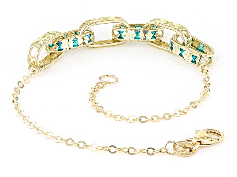 10k Yellow Gold Diamond-Cut Paperclip Bracelet