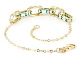 10k Yellow Gold Diamond-Cut Paperclip Bracelet