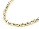 14k Yellow Gold 4mm Rope Link Chain