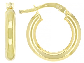 10k Yellow Gold 3mm High-Polished Hoops