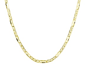 14k Yellow Gold Mariner Mirror Station Necklace