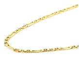 14k Yellow Gold Mariner Mirror Station Necklace