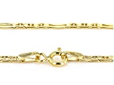 14k Yellow Gold Mariner Mirror Station Necklace