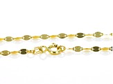 10k Yellow Gold Valentino Link 20" Chain