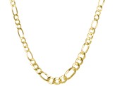 10K Yellow Gold Graduated Figaro Link 18" Necklace