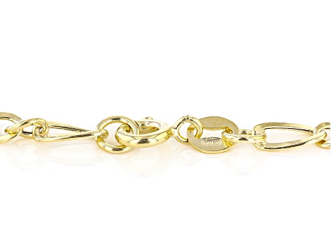 10K Yellow Gold Graduated Figaro Link 18" Necklace