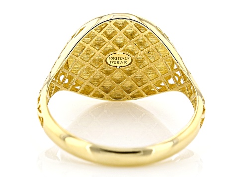 10k Yellow Gold St. Benedict Ring