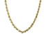 10K Yellow Gold 2.5mm Rope 18 Inch Chain