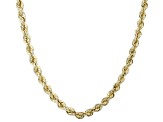 10K Yellow Gold 2.5mm Rope 18 Inch Chain