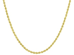 14K Yellow Gold 1.5MM Polished Rope Chain