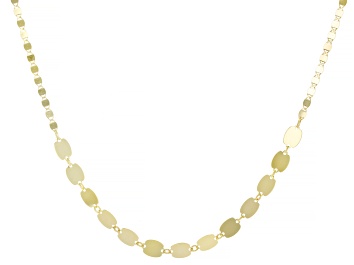 Picture of 10K Yellow Gold Graduated Valentino Link 18 Inch Necklace