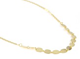 10K Yellow Gold Graduated Valentino Link 18 Inch Necklace