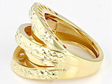 10K Yellow Gold Multi-Row Ring