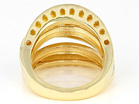 10K Yellow Gold Multi-Row Ring