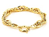 10K Yellow Gold Oval Link Bracelet