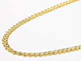 10K Yellow Gold Wheat Shape 18 Inch Necklace