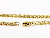 10K Yellow Gold Wheat Shape 18 Inch Necklace
