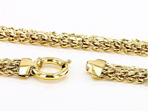 10K Yellow Gold Woven 18 Inch Necklace