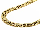 10K Yellow Gold Byzantine 18 Inch Chain
