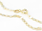 10K Yellow Gold Valentino Link 18 Inch Chain