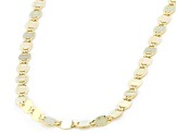 10K Yellow Gold Valentino Link 24 Inch Chain