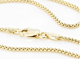 10K Yellow Gold Diamond-Cut Popcorn 18 Inch Chain