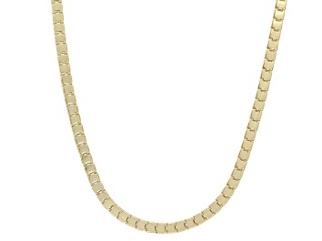 Picture of 10K Yellow Gold Square Folded Box 18 Inch Chain